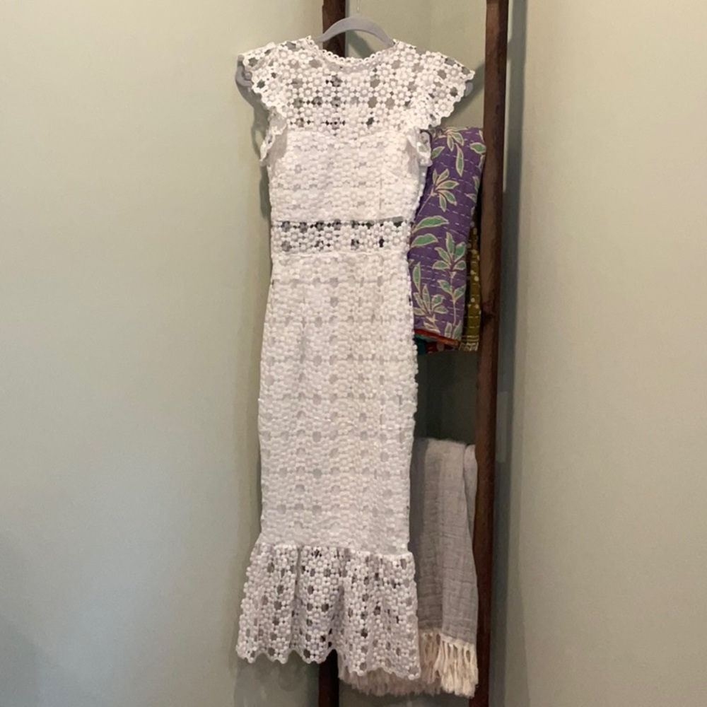 Petal & Pup “Lauren” White Lace Dress